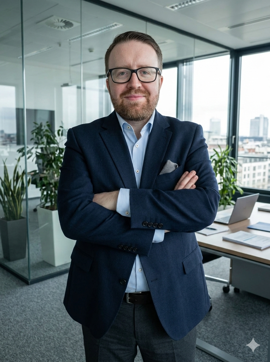 Roman Braun im Büro